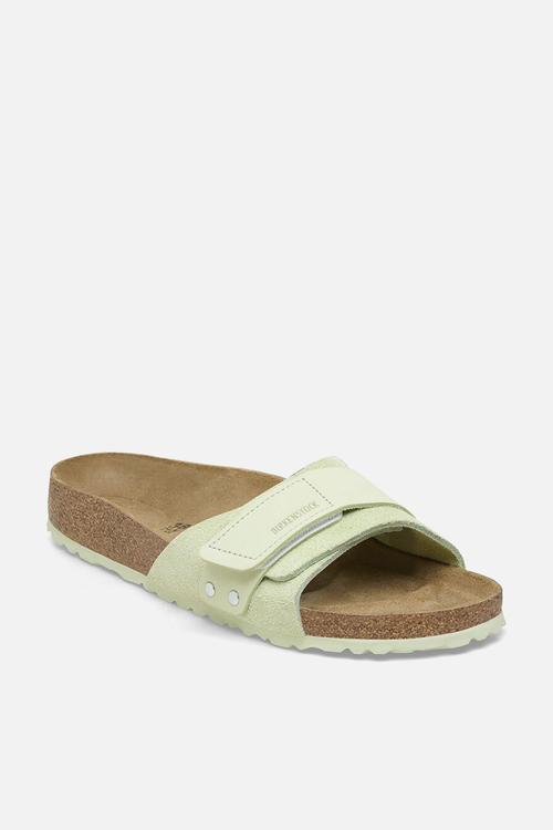 Oita leather narrow - faded lime