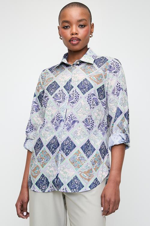 Pringle lucy satin shirt - multi