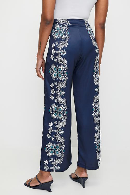 Co-ord wide leg - bold silhouette floral