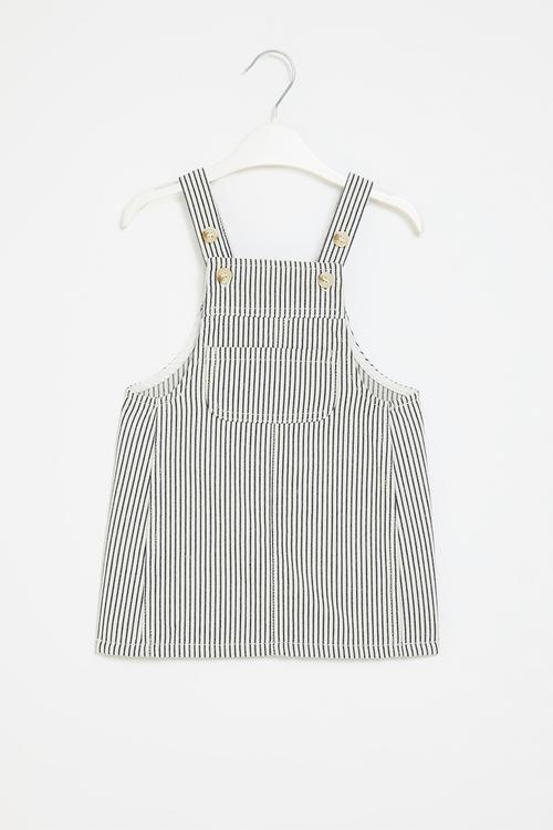 Striped pinafore dress - multi