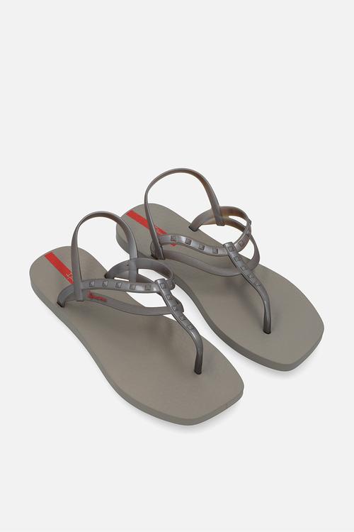 Class edge studs thong - grey silver