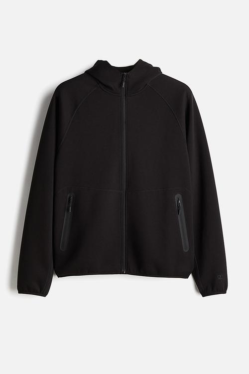 Drymove™ zip-through hoodie - black