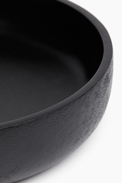 Mango wood salad bowl - black