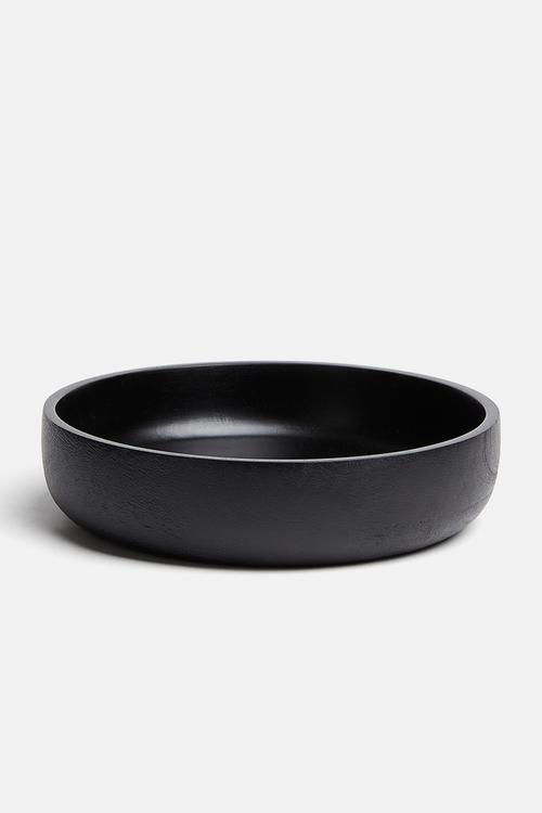 Mango wood salad bowl - black