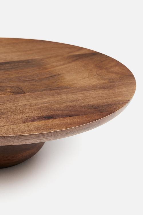 Wooden cake stand - brown