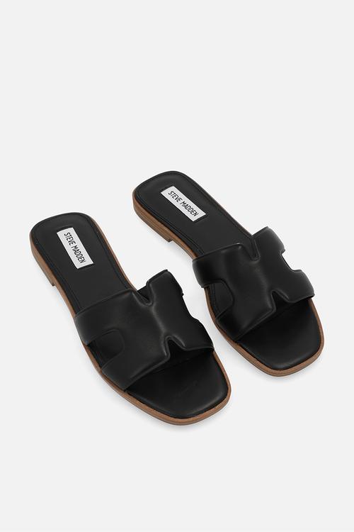 Heist leather slip-on - black leath