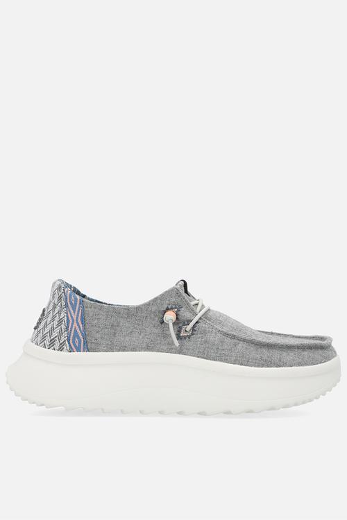 Wendy Peak Chambray Woven Slip-On - Grey