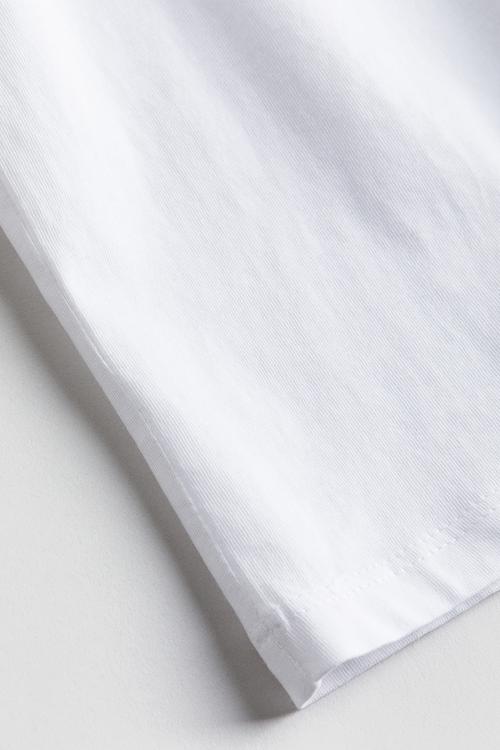 Oversized cotton jersey t-shirt - white