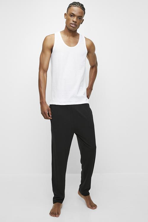 2 Pack eyelet vest - white