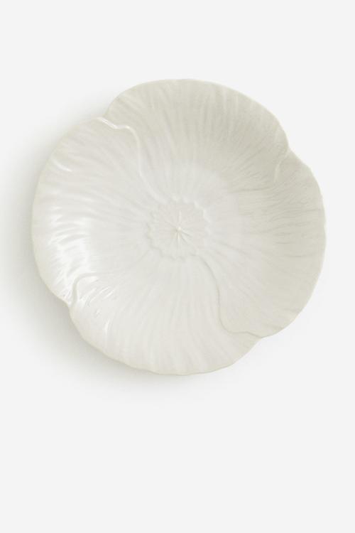 Small stoneware plate - white