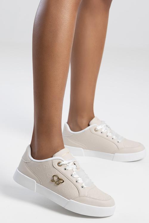 Embossed sneaker - stone