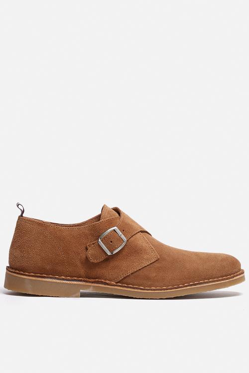 Royce Light Suede Monk Shoe