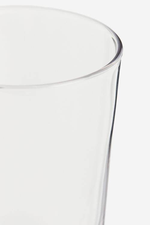 Tall glass tumbler - clear glass 