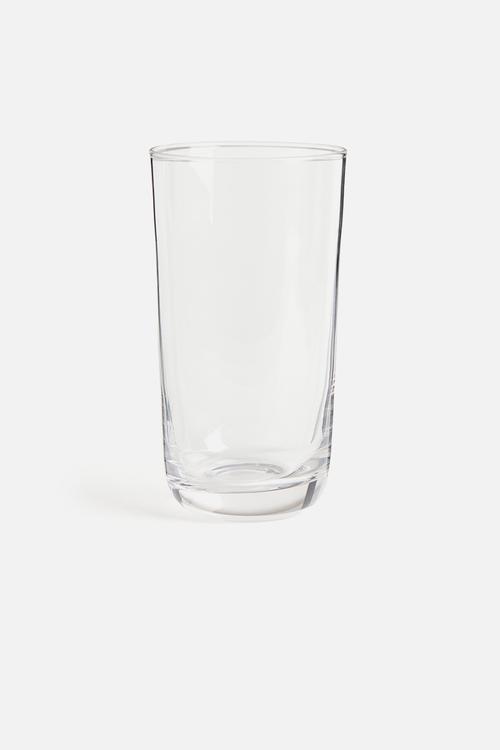 Tall glass tumbler - clear glass 