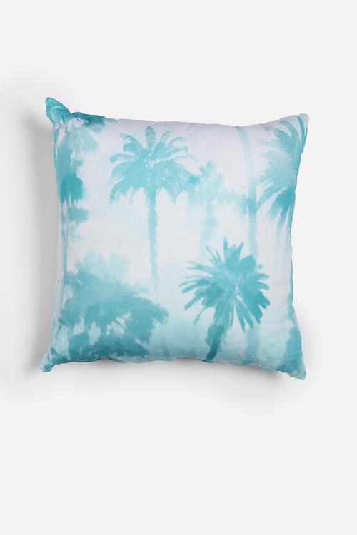 Watercolour palm printed cushion