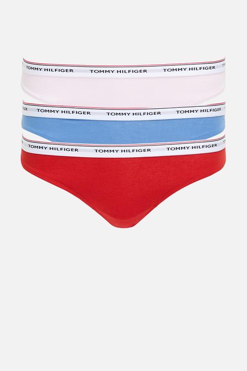 Plus 3 pack thong - red/blue/lavender