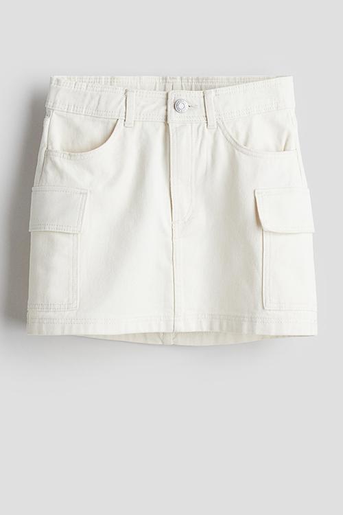 Cargo skirt - light beige