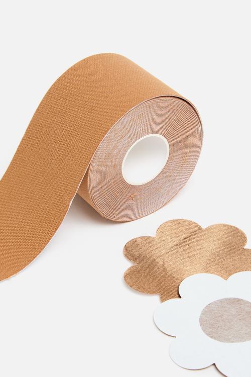 Body Tape + nipple covers caramel tan