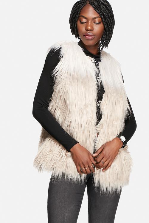 Leva Faux Fur Waistcoat