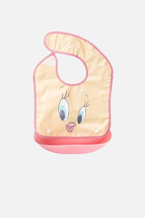 Tweety detachable catcher bibs - yellow
