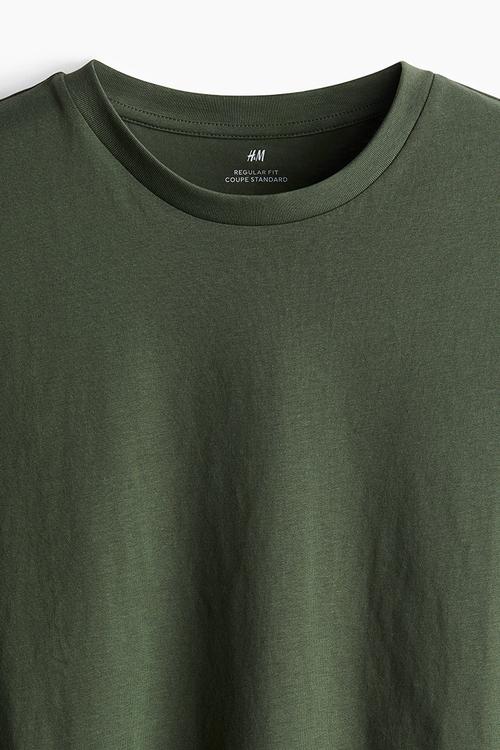 Regular fit t-shirt - khaki green
