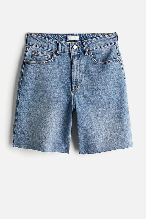 Denim bermuda shorts - denim blue