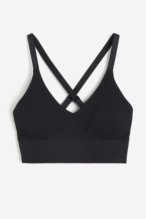 Drymove™ medium support sports bra - black