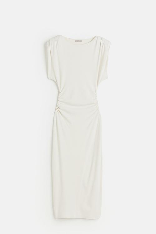 Microfibre strappy top - white