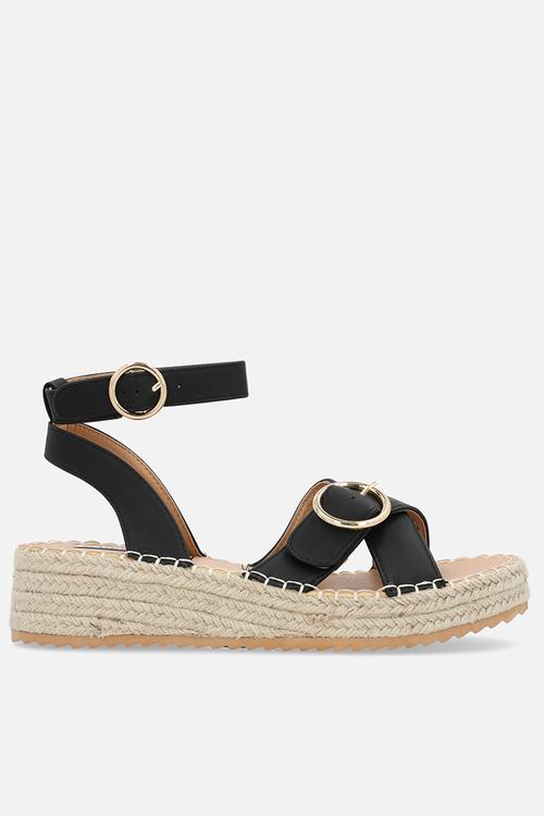 Lilith espadrille sandal - matt black