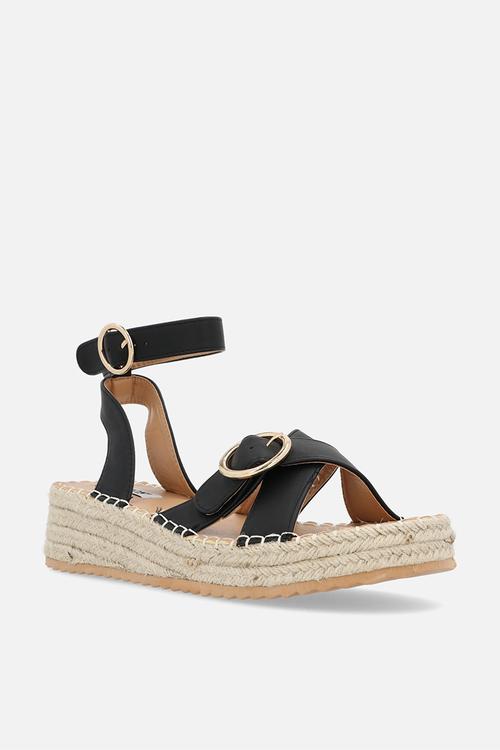 Lilith espadrille sandal - matt black