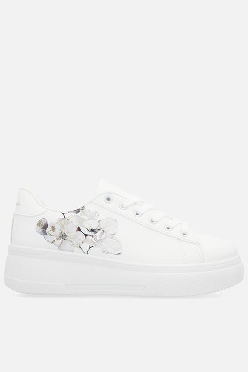 Paisley sneaker - white