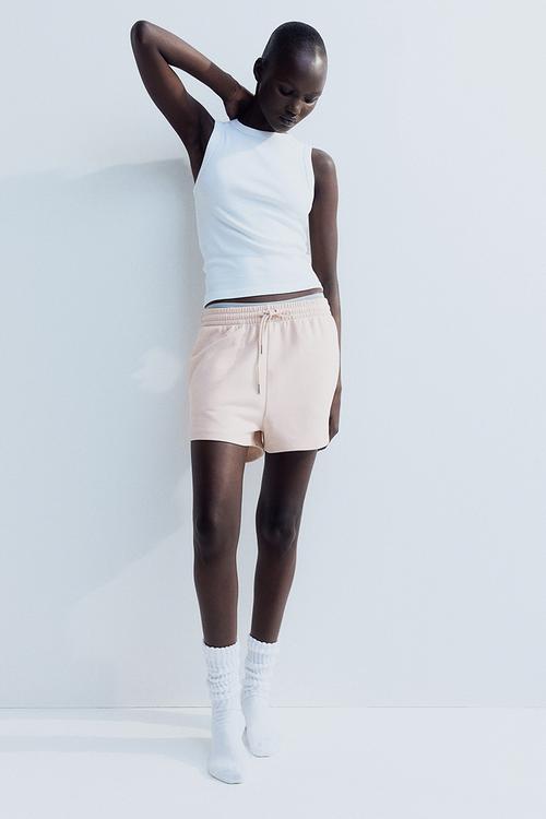 Sweatshirt shorts - powder pink
