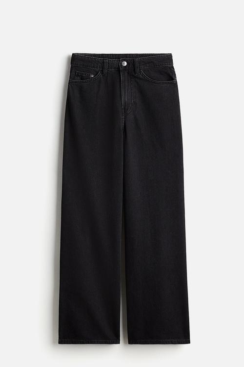 Wide ultra high jeans - black