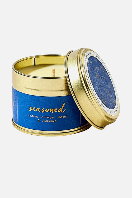 Seasoned Travel Tin Candle