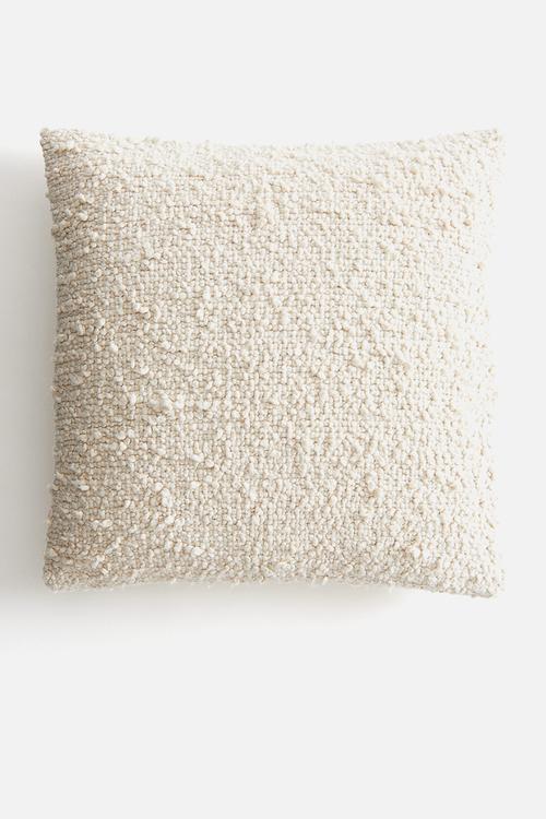 Bouclé cushion cover - beige
