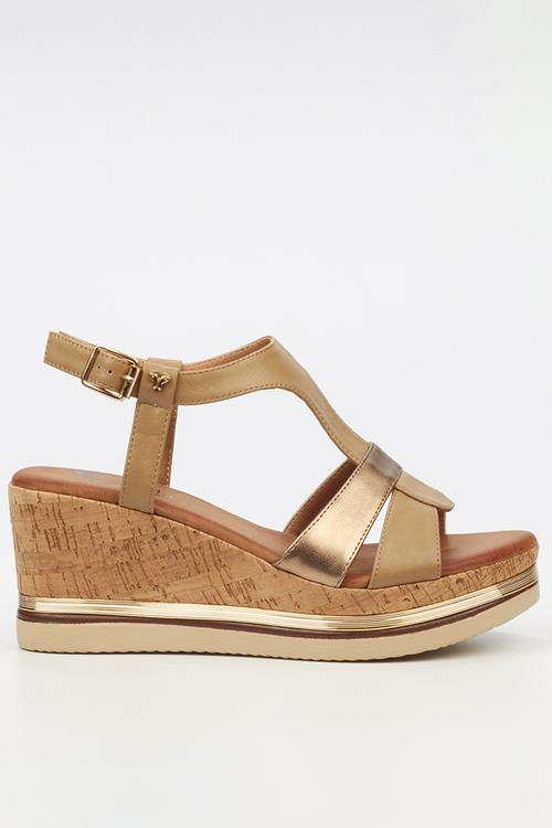 Melinda 1 wedge - taupe