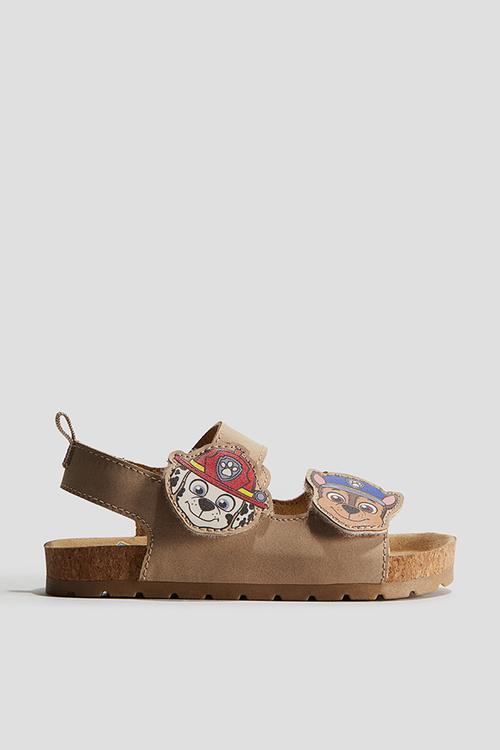 Ankle strap sandals - beige & paw patrol 