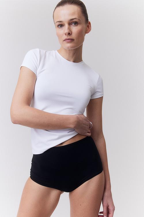 3-Pack microfibre shortie briefs - black