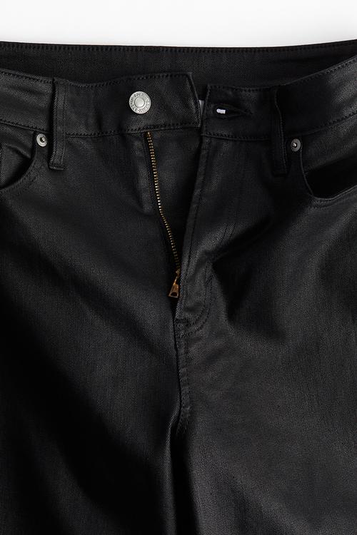 Curvy fit slim high jeans - black