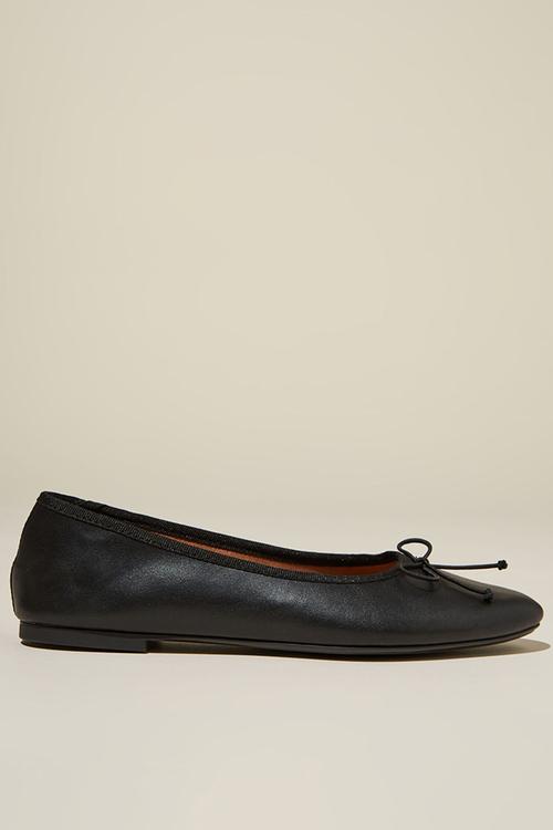 Amy round ballet - black smooth