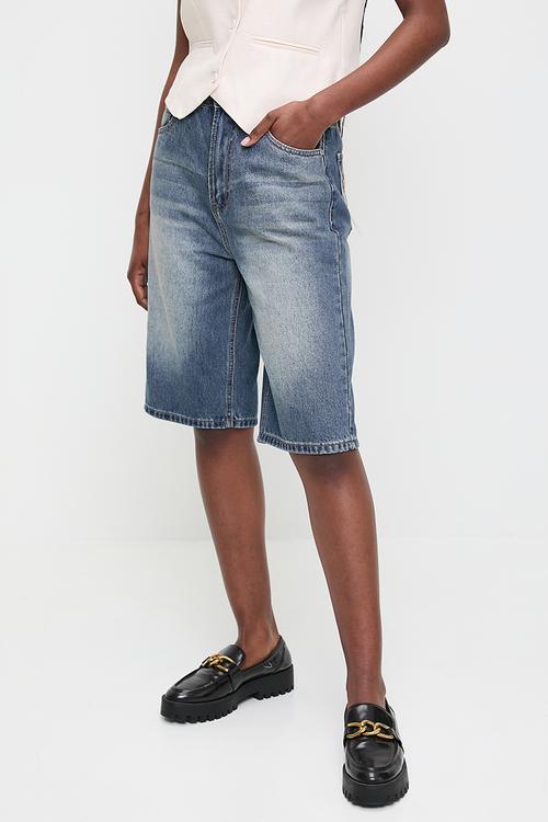 Denim Bermuda - med blue wash