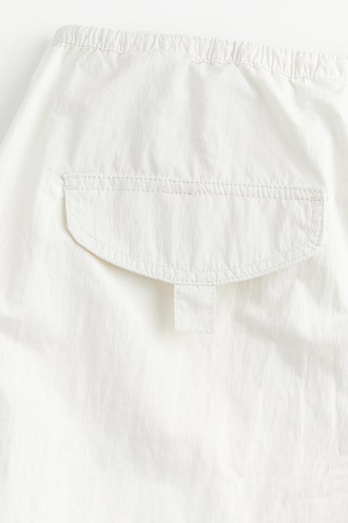 Parachute trousers - cream