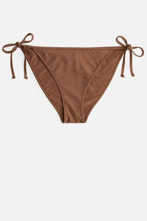 Tie tanga bikini bottoms - brown