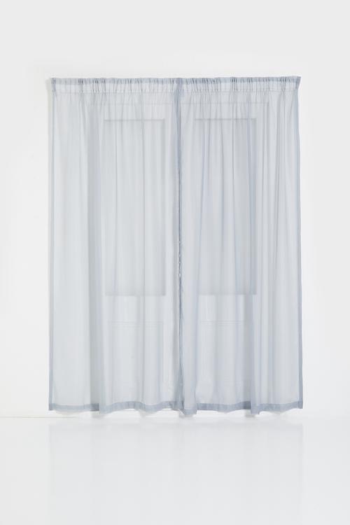 Plain voile Taped twin pack - Grey