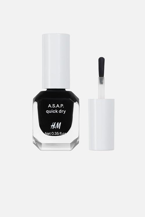 Fast-drying nail polish - black