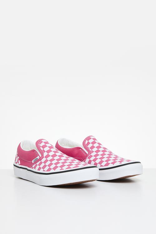Classic Slip-On-Color Theory Checkerboard Honeysuckle