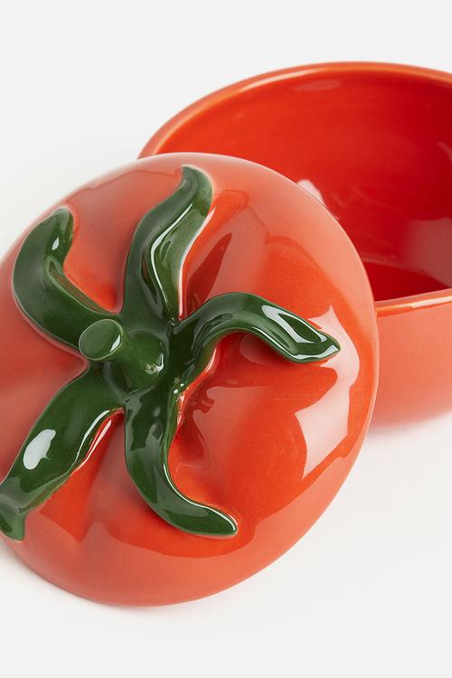 Vegetable-shaped jar - red tomato
