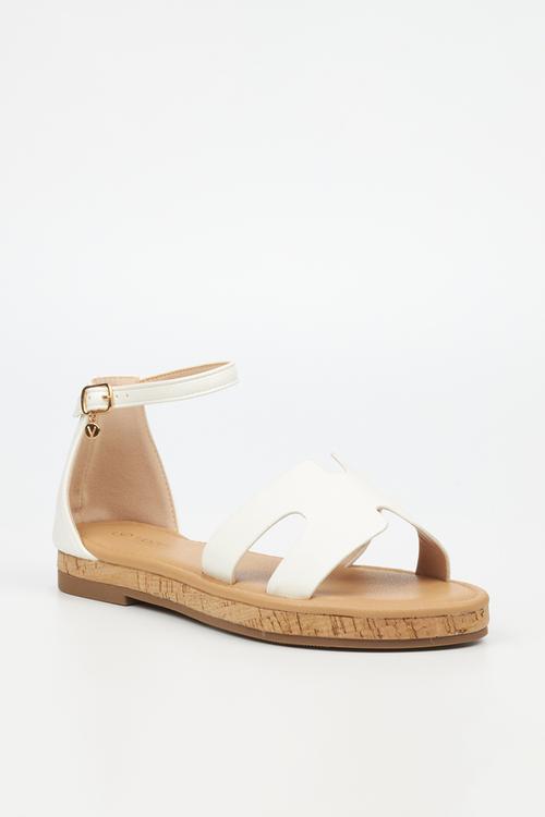 Shiraz 1 ankle strap - white