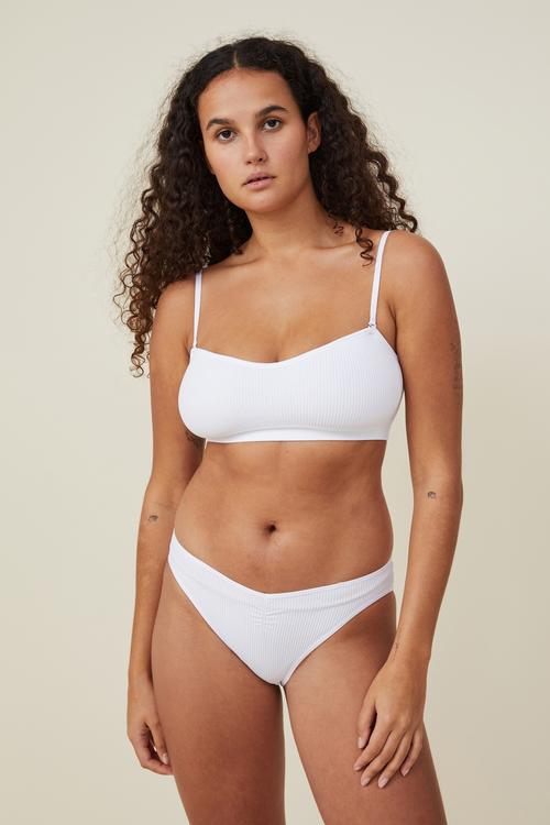 Seamless Sweetheart Padded Bandeau - White