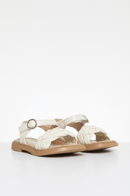 Braided sandals - white